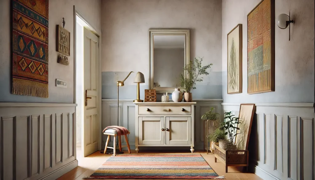 como decorar un recibidor pequeño horizontal