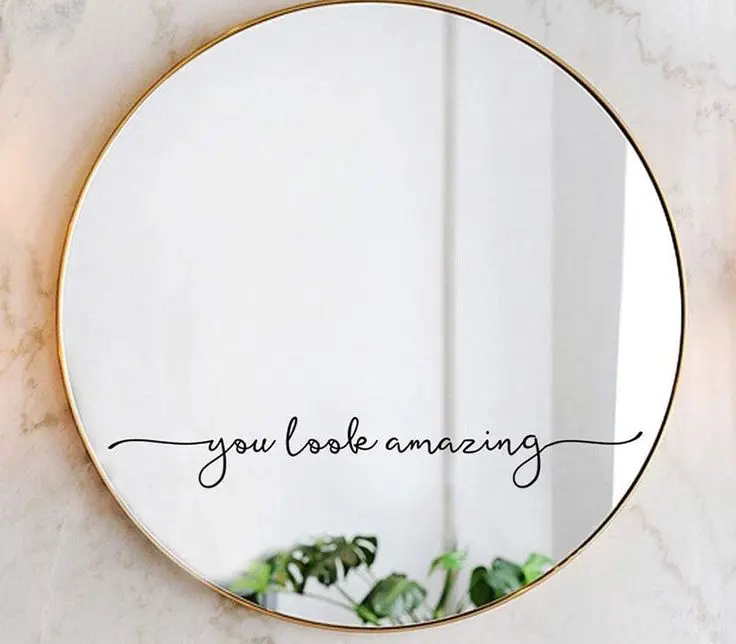 como decorar un espejo sin marco