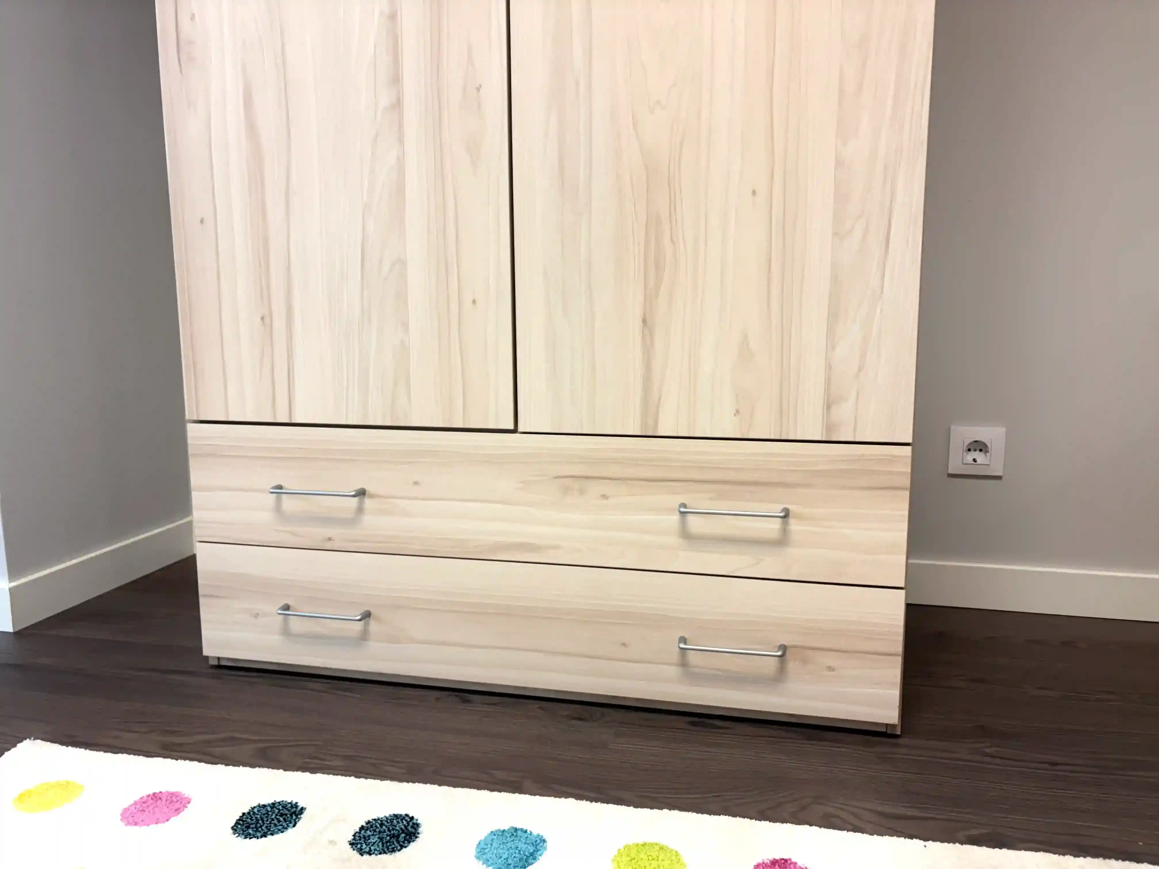 Imagen del producto Dormitorio Juvenil Funcional en Madera Natural y Blanco